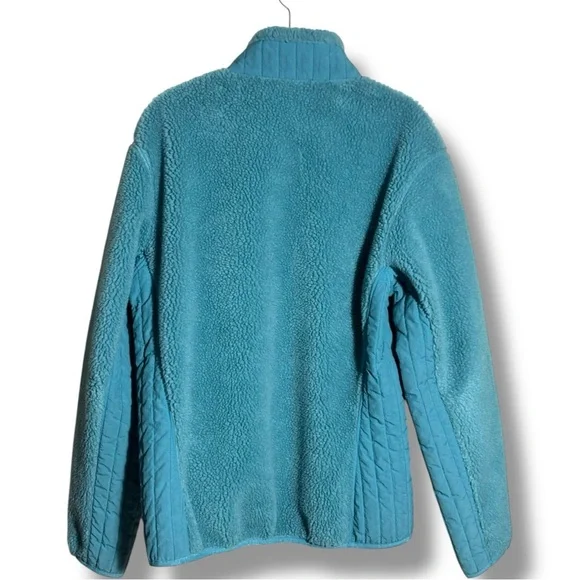 Patagonia Women’s Retro X Full Zip Long Sleeve Cozy Teal Fleece Jacket - Picture 15 of 15